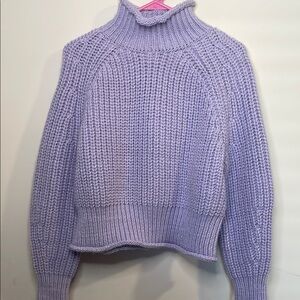 H&M Purple Cowl Neck Sweater